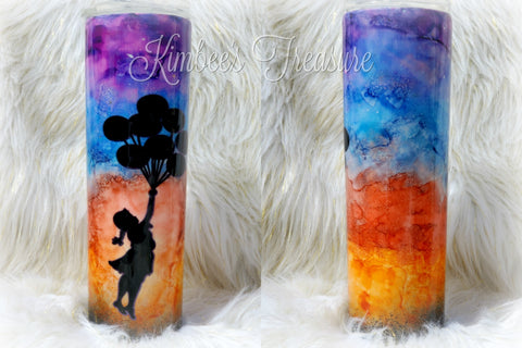 Sunset Balloon Girl, 30oz Tumbler