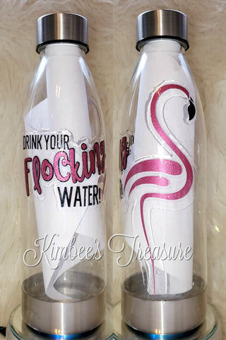 Flocking Water, 22oz Plastic Water Bottle