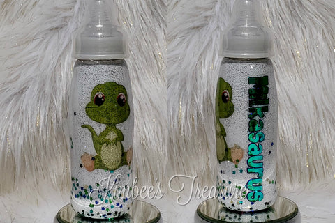 Milkasaurus Custom - 9oz Baby Bottle