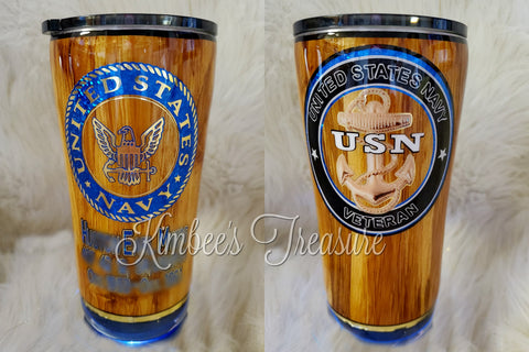 Navy Vet - 20oz Tumbler