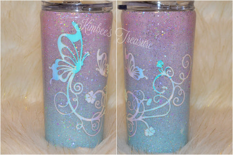 Ombre Butterfly - 16oz Tumbler