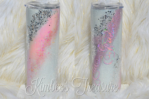 Pink Swirl Custom - 20oz Tumbler