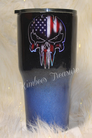 Punisher Flag, 30oz Tumbler